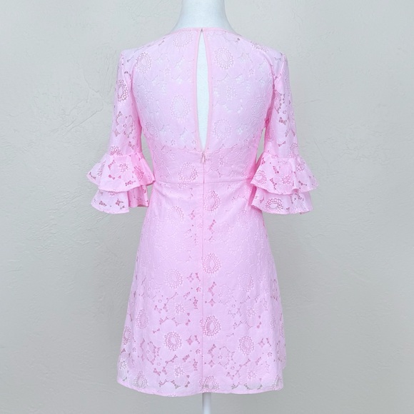 Amanda Uprichard Aveline Dress in Lotus Pink Lace Size XS MSRP $225 - Picture 4 of 11